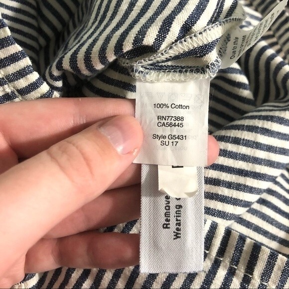 Madewell Chambray Striped Shorts NWT Size XXS - Picture 11 of 12